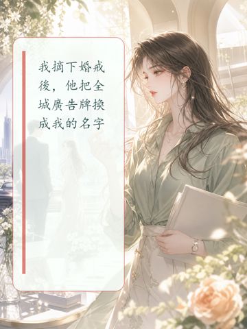 我摘下婚戒後，他把全城廣告牌換成我的名字