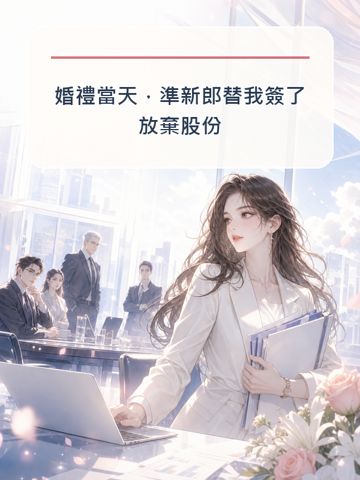 婚禮當天，準新郎替我簽了放棄股份