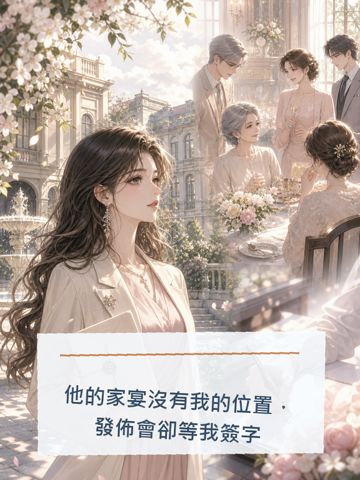 他的傢宴沒有我的位置，發佈會卻等我簽字