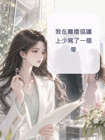 我在離婚協議上少寫了一個零